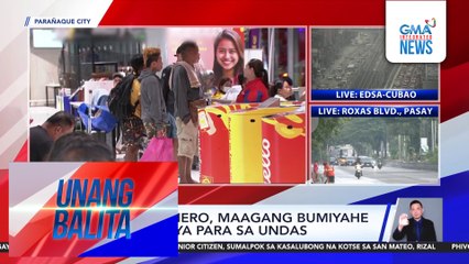 Ilang pasahero, maagang bumiyahe pa-probinsiya para sa Undas | Unang Balita