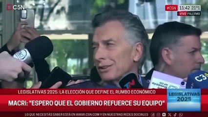 "Él sabe mi número, si necesita algo me va a llamar", dijo Mauricio Macri