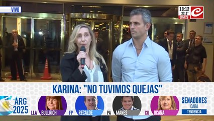 Habla Karina Milei desde el búnker de La Libertad Avanza: "Estamos muy contentos"