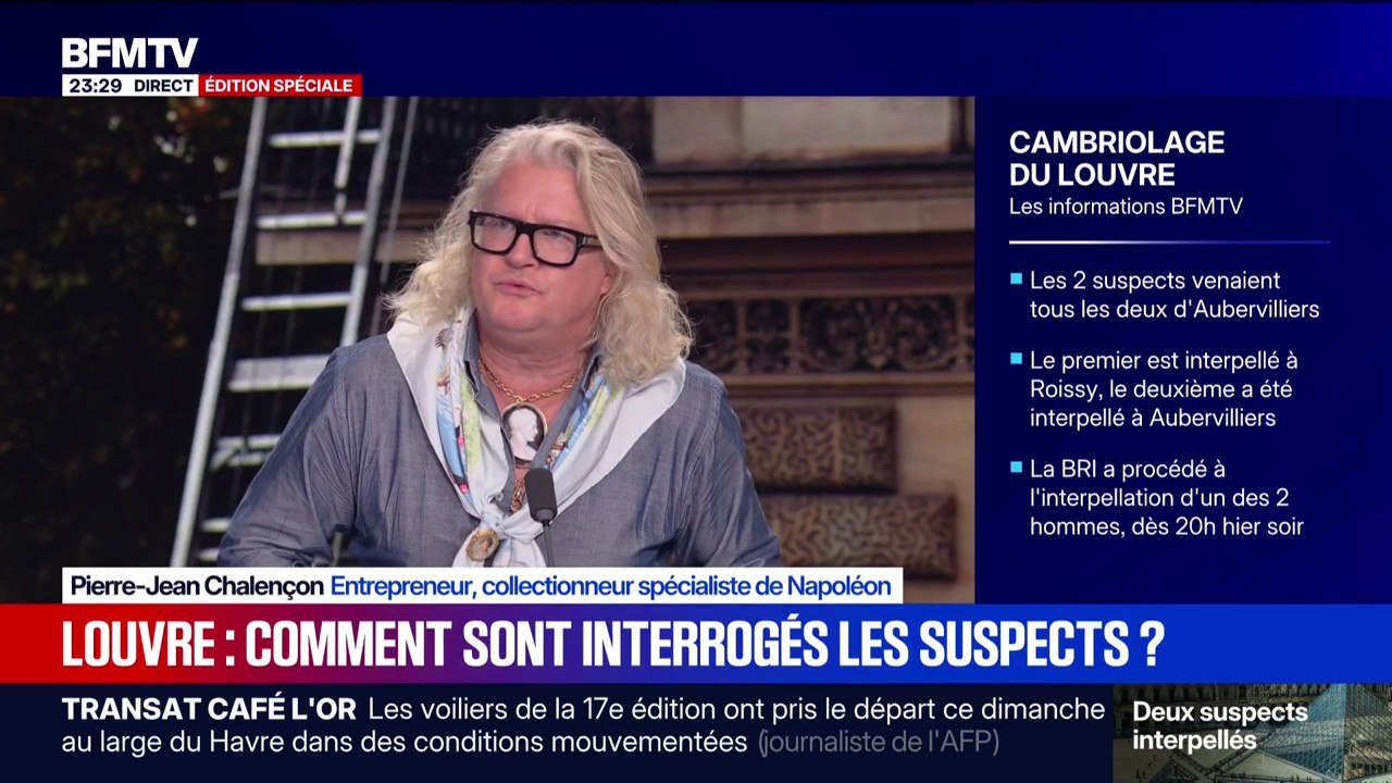 Casse au Louvre: Pierre-Jean Chalençon, collectionneur spécialiste de Napoléon, estime que les cambrioleurs "ne pourront rien faire" avec les bijoux volés