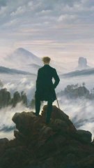 De 1818 El Caminante Sobre el Mar de Nubes de Caspar David Friedrich.🤔🟢
