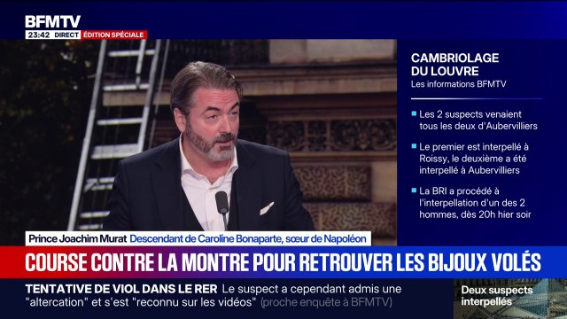 Casse au Louvre: Prince Joachim Murat, descendant de Caroline Bonaparte, sœur de Napoléon, revient sur l'histoire de la couronne de l'impératrice Eugénie