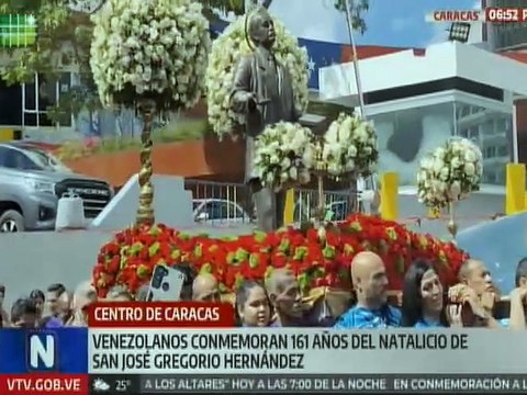 Caracas | Devotos realizan procesión por los 161 años de San José Gregorio Hernández