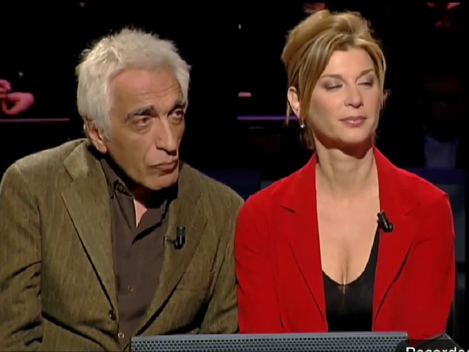 Qui veut gagner des millions ? Michèle Laroque et Gérard Darmon 11/01/2005