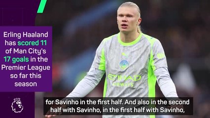 Pep says City must 'step up' to take goalscoring burden off Haaland