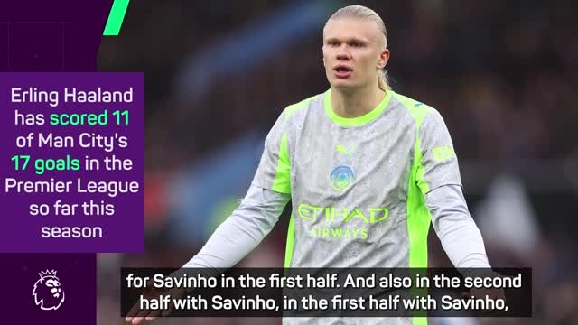 Pep says City must 'step up' to take goalscoring burden off Haaland