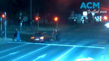 Speeding car narrowly misses pedestrians at Mornington intersection