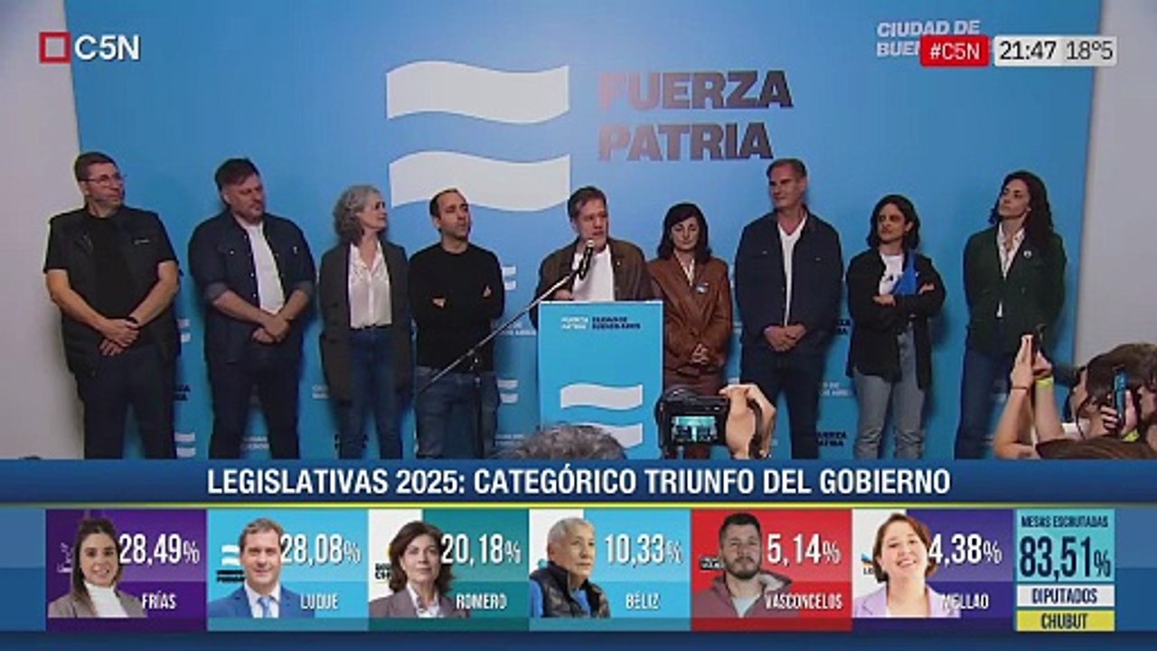 La palabra de Mariano Recalde desde el búnker de Fuerza Patria en ...
