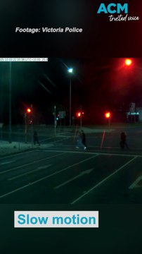 Speeding car narrowly misses pedestrians at Mornington intersection