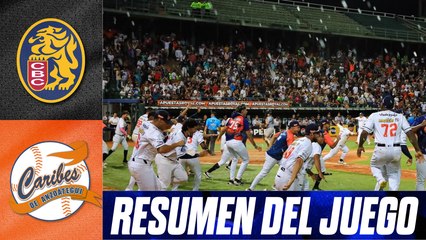 Resumen del juego Leones del Caracas vs Caribes de Anzoátegui | 26 de octubre de 2025