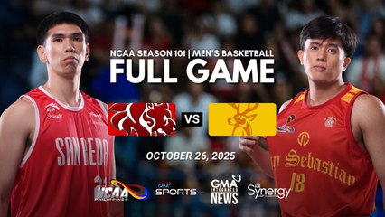 FULL GAME - San Beda Red Lions vs San Sebastian Golden Stags (Men's Basketball) | NCAA Season 101