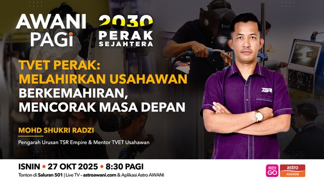 AWANI Pagi: TVET Perak | Melahirkan usahawan berkemahiran