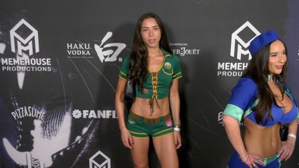 Manuela Castro attends the red carpet at the 6th annual Unruly Halloween Party