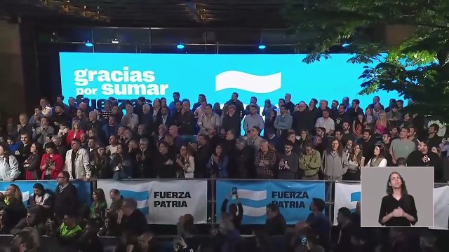 La palabra de Axel Kicillof desde el búnker de Fuerza Patria