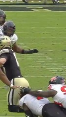 Rutgers recovers after purdue QB fumbles blocked pass