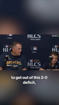 Pat Murphy's son, Austin, answers question at press conference