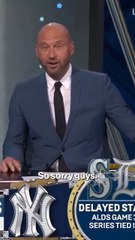 Derek Jeter's alarm goes off on TV because of Tigers-Mariners rain delay