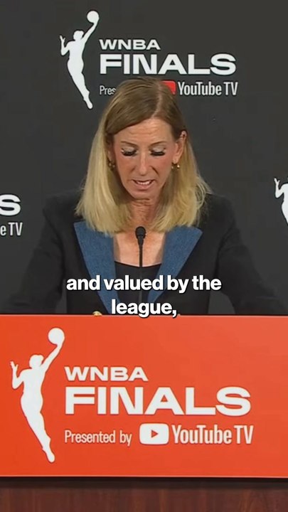 WNBA Commissioner Cathy Engelbert makes her reb...