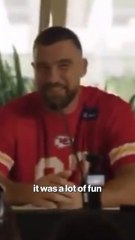 Travis Kelce mocks Patrick Mahomes' voice during Brazil presser
