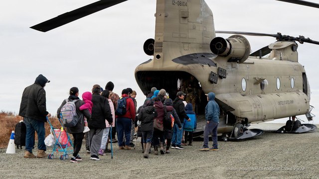Video shows hundreds airlifted from flood-ravaged Alaska villages