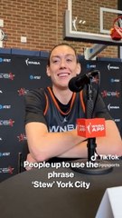 Breanna Stewart asked what she'd do as Mayor of 'Stew' York City