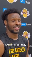 Bronny James on the LeBron James trade rumors