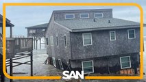 5 NC homes collapse into ocean as Humberto, Imelda stir dangerous surf