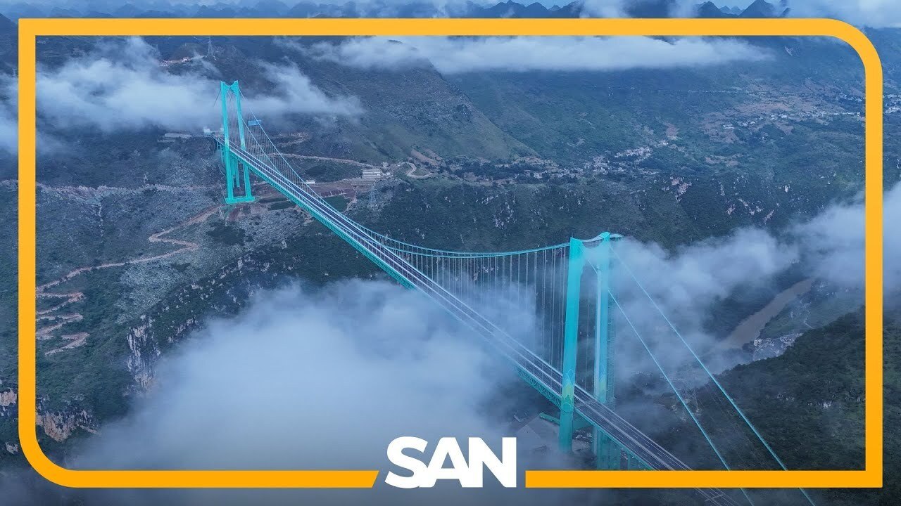 At 2,000 feet, world’s highest bridge opens in China