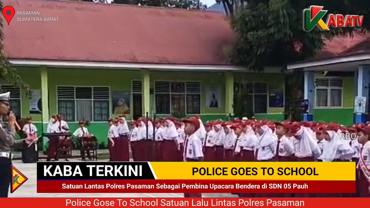 Satlantas Polres Pasaman Laksanakan Police Goes to School di SDN 05 Pauh Lubuk Sikaping