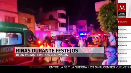 Riñas durante festejos a San Judas Tadeo dejan varios heridos en Michoacán