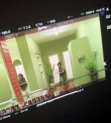 لحظة سقوط زينة أثناء التصوير