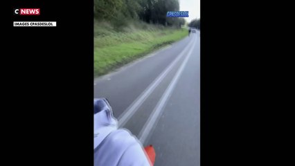 Refus d'obtempérer : une course-poursuite filmée entre la police et un motard