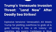 Trump's Venezuela Invasion Threat- "Land Now" After Deadly Sea Strikes!