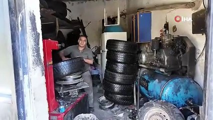 15 yaşında başladı, 35 yıldır araç lastiği ile yatıp kalkıyor