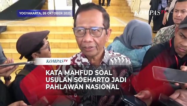 Kata Mahfud soal Usulan Soeharto Jadi Pahlawan Nasional: Syarat Yuridisnya Terpenuhi