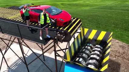 Lamborghini Vs World's Largest Shredder