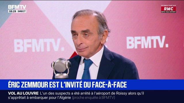 Cambriolage au Louvre: Je félicite les enquêteurs , affirme Éric Zemmour, après l'interpellation de deux suspects