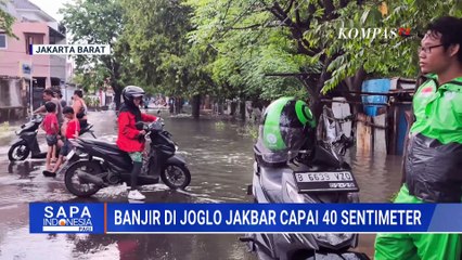 Banjir Setinggi 40-50 Cm Rendam Joglo Jakbar, Motor Mogok Akibat Nekat Terobos Genangan