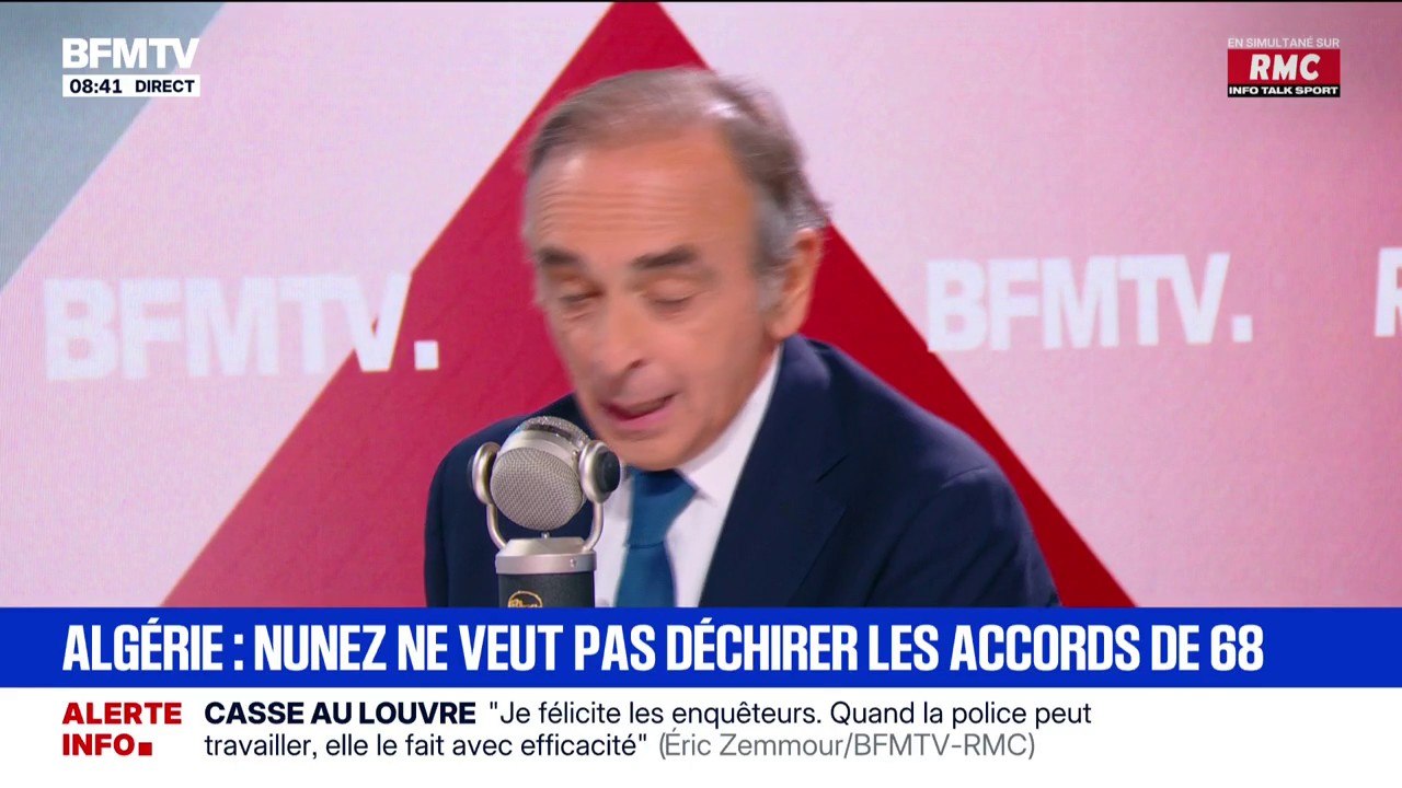 Éric Zemmour: "Le gouvernement algérien nous mène une guerre par l'immigration"
