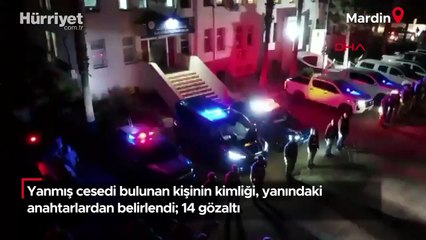 Yanmış cesedi bulunan kişinin kimliği, yanındaki anahtarlardan belirlendi