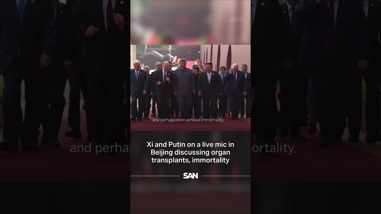 Caught on hot mic, Xi, Putin muse on 150-year lifespans at Beijing parade