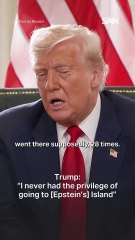 Trump denies Epstein island visit