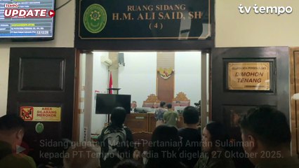 Tempo Bakal Undang Ahli Pers di Sidang Gugatan Rp 200 Miliar