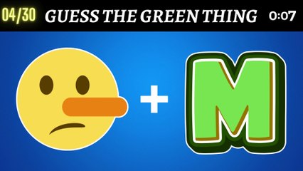 Guess the Green Things by Emoji? 🤔 #trending #quiz #emojichallenge #dailymotion #english