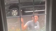 Crazy girlfriend breaks into apartment