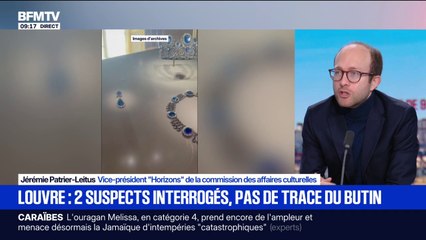 Cambriolage du Louvre: "Nos édifices patrimoniaux sont aujourd'hui la cible du grand ou petit banditisme", assure Jérémie Patrier-Leitus (Horizons)