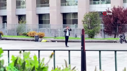 Çağlayan adliyesinde şoke eden anlar! Önce havaya ateş açtı, sonra bacağına sıktı