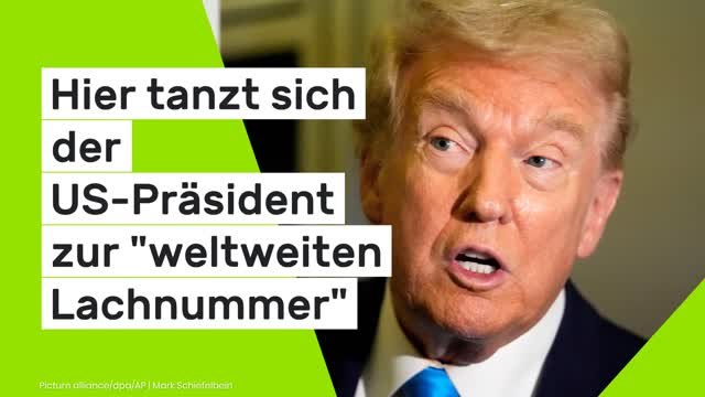Donald Trump: Hier tanzt sich der US-Präsident zur weltweiten Lachnummer