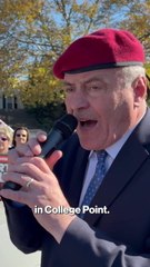 New York City mayoral candidate Curtis Sliwa attends car rally in Whitestone