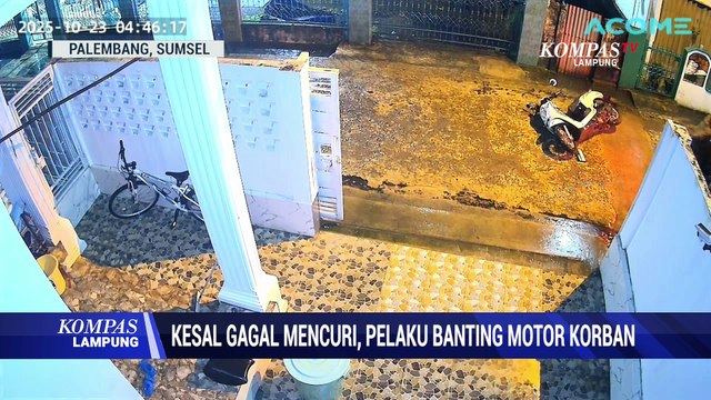 Kesal Gagal Mencuri, Pelaku Banting Motor Korban